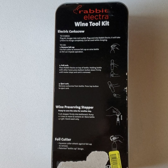 Rabbit Dining Rabbit Electric Corkscrew And Wine Tool Kit Poshmark